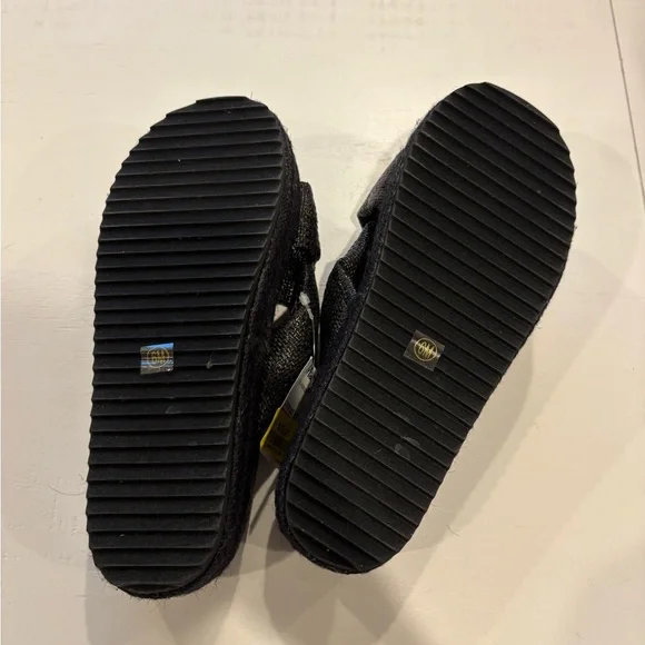 Black Women's Platform Sandals sz 6 - Picture 2 of 5